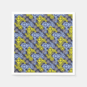 Funky Happy Wheel Kreis Muster Produkt Serviette