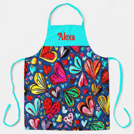 FUNKY HEARTS ART DESIGN SCHÜRZE