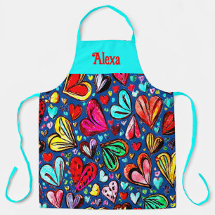 FUNKY HEARTS ART DESIGN SCHÜRZE