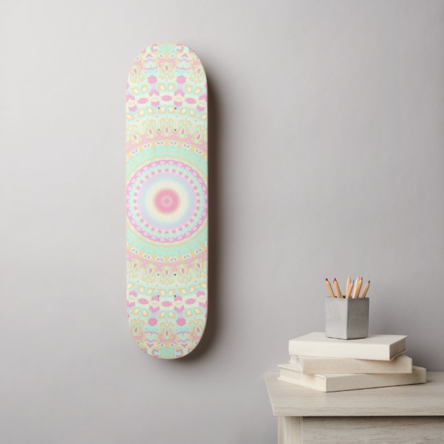 Funky Hippie Mandala Skateboard (Wandkunst)