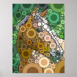 Funky Horcles Bubbles Moderne Kunst Poster