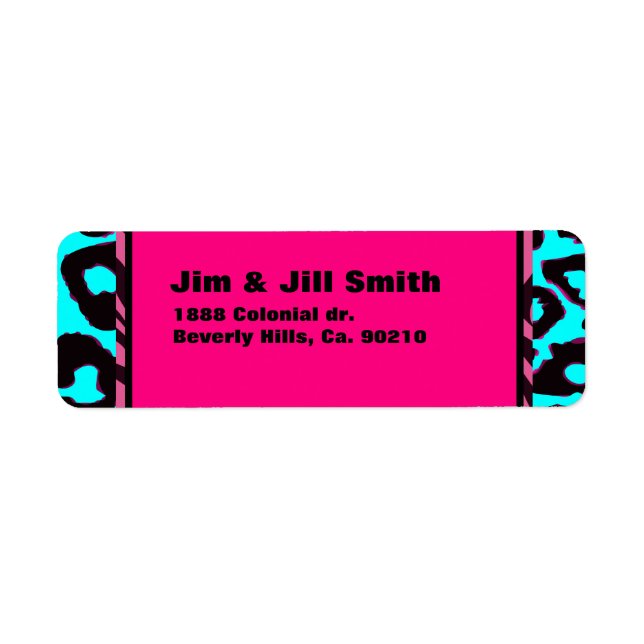 Funky Hot Pink Zebra Geetah Custom Color (Vorne)