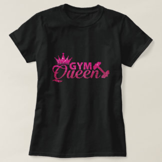 Funky Hot Roink Imitate Glitzer Gymnastik Queen Te T-Shirt