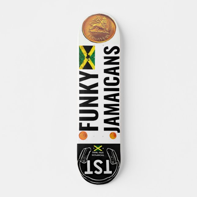 FUNKY JAMAICANS 7 3/4" Skateboard Deck (Vorne)