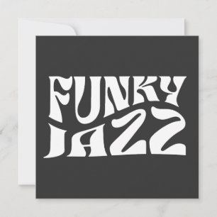 Funky Jazz-Musik Fett-Typografie