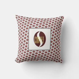 Funky Kaffebohnen Muster Kissen Wurfkissen