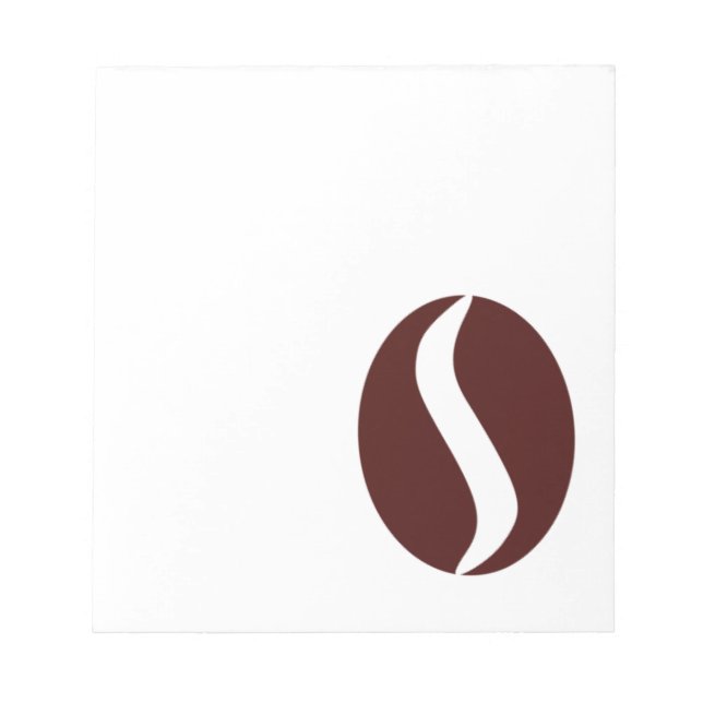 Funky Kaffeebohne Notizblock (Vorderseite)