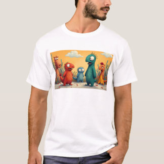 Funky Kaiju: Osaka-Monster-Kunst - Freude und Läch T-Shirt