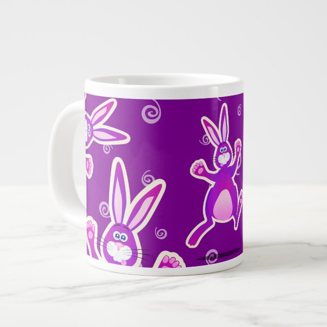 Funky Kaninchen, Jumbo-Tasse (Vorderseite Links)