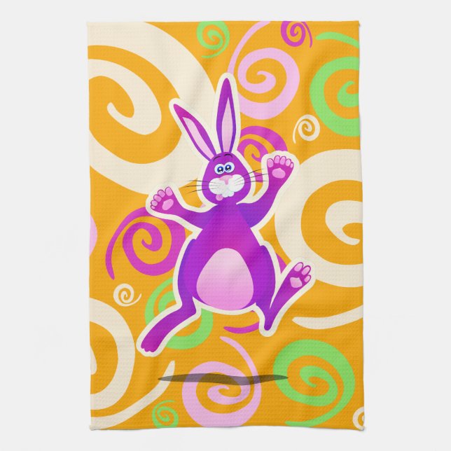 Funky Kaninchen, Küchentücher (Vertikal)