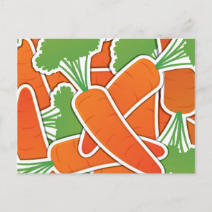 Funky Karotte Postkarte