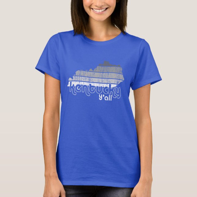 Funky Kentucky Y'all Ladys T - Shirt (Vorderseite)