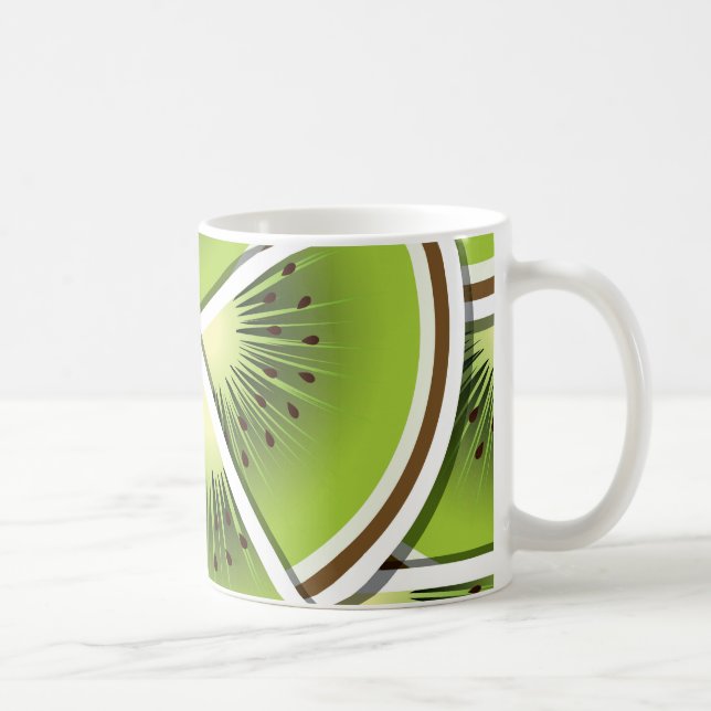 Funky Kiwi Obstkeile Kaffeetasse (Rechts)
