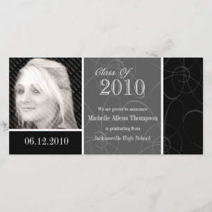 Funky klassische schwarze ankündigung