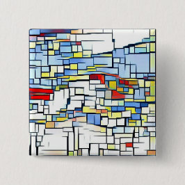 Funky Kunst-Abzeichen Button