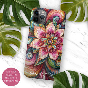 Funky Künstlerisch Colorful Paisley Floral Art Mus Case-Mate iPhone Hülle