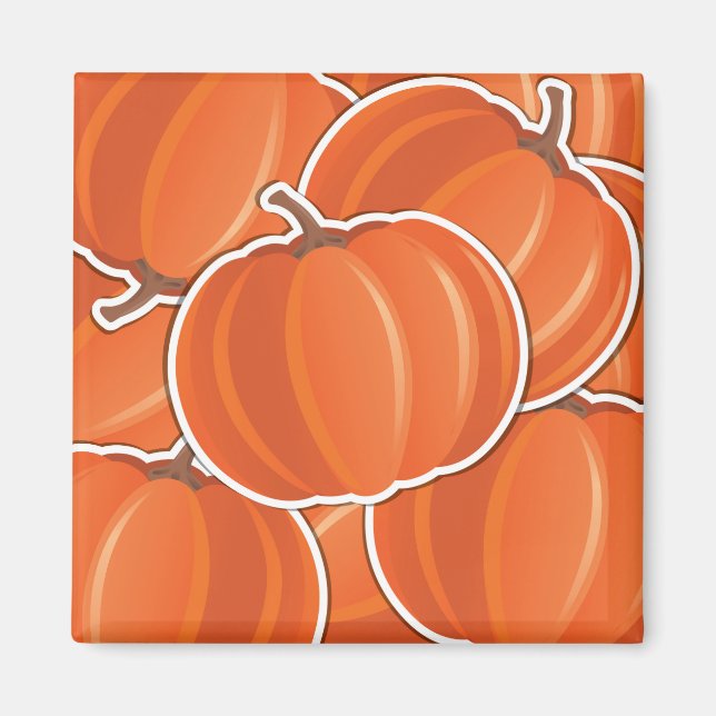 Funky Kürbis Magnet (Vorne)