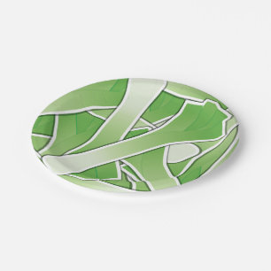 Funky leek pappteller