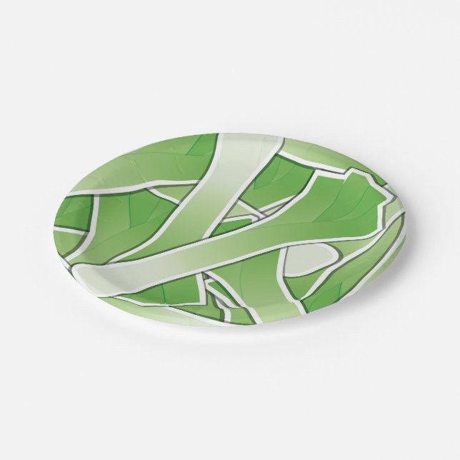 Funky leek pappteller (Schrägansicht)