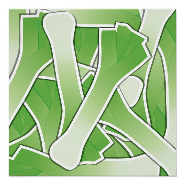 Funky leek poster (Vorderseite)