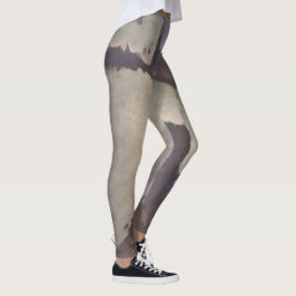 Funky Leggings mit Plate Rock Tripe Lichen