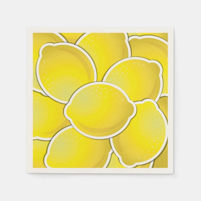 Funky lemons serviette (Vorderseite)