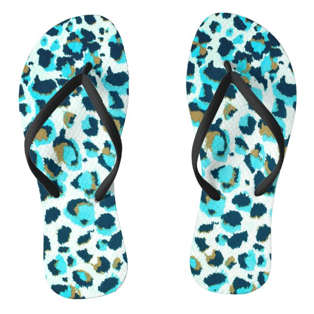 Funky Leopard Muster Tierpark California Flip Flops (Fußbett)