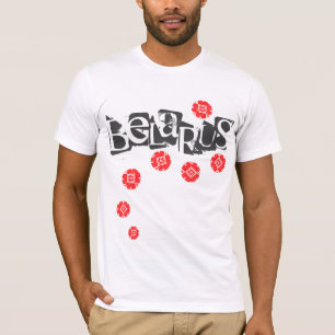 Funky Letters Folk Weißrussland Б е л а р с у ь T  T-Shirt
