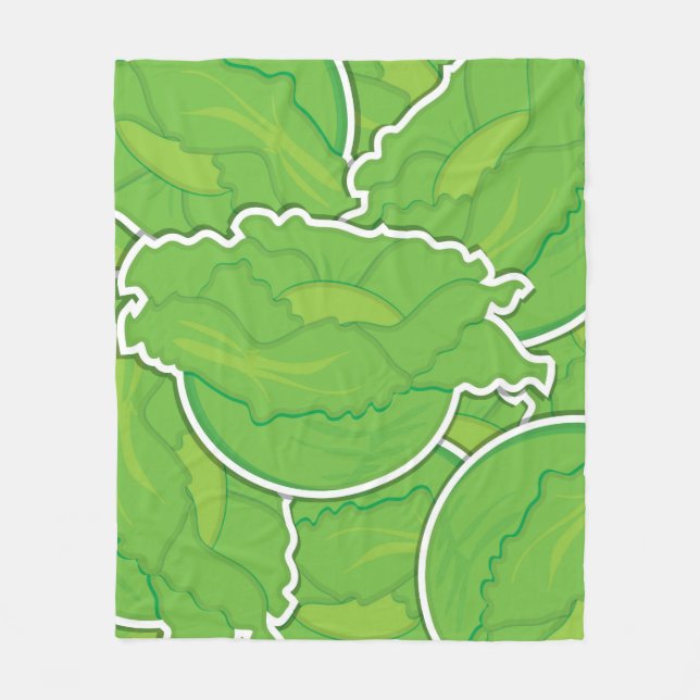 Funky lettuce fleecedecke (Vorderseite)
