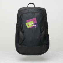 Funky Lila and Green SQUARES POP ART