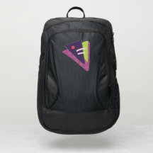 Funky Lila and Green TRIANGLE POP ART