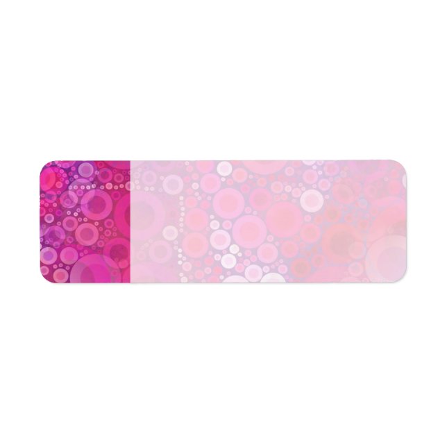 Funky Lila Pink Concentric Circles Girly Pattern (Vorne)