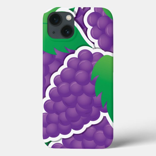 Funky lila Trauben Case-Mate iPhone Hülle (Rückseite)