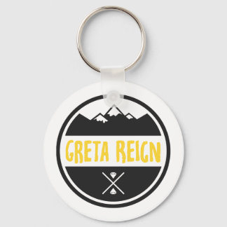 Funky Little Round Greta Reign Logo Schlüsselanhän Schlüsselanhänger