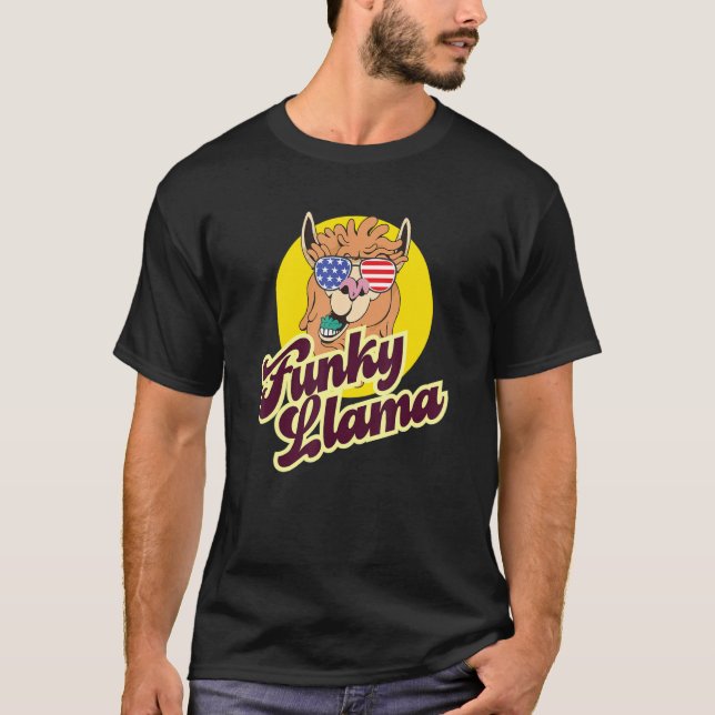 Funky Llama Alpaca Baby Outfit Llama Game T-Shirt (Vorderseite)