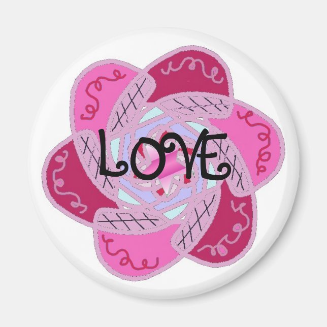 Funky Love Design Magnet (Vorne)