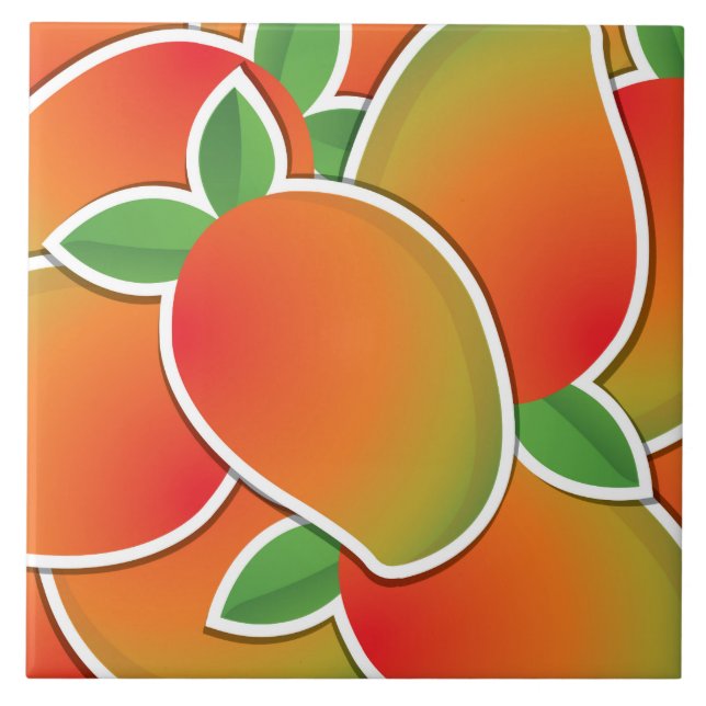 Funky Mango Fliese (Vorderseite)