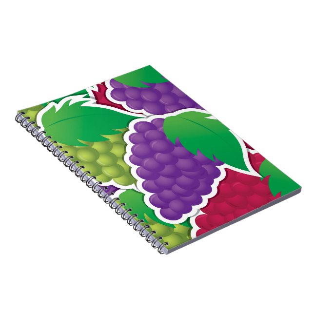 Funky Mixed Trauben Notizblock (Rechte Seite)