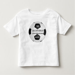 Funky, modern und elegant, trendig. Fußball Kleinkind T-shirt