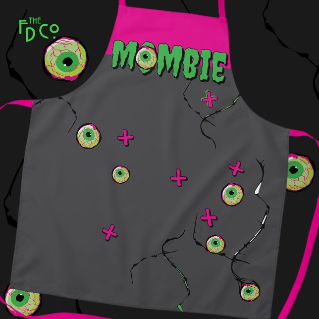 Funky Mombie Zombie Eyeball Poppin Funny" Schürze (Von Creator hochgeladen)
