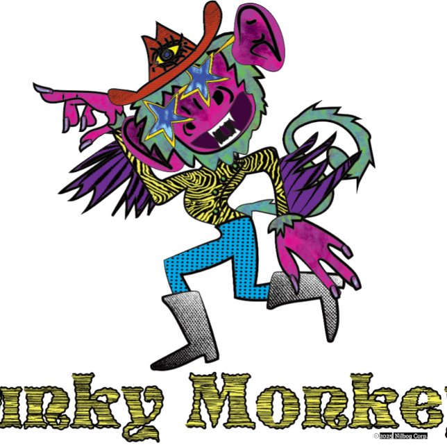Funky Monkey  Aufkleber (Von Creator hochgeladen)
