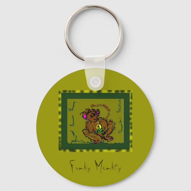 Funky Monkey Schlüsselanhänger (Vorderseite)