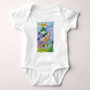 Funky Monkey und Banana Bird Baby Strampler