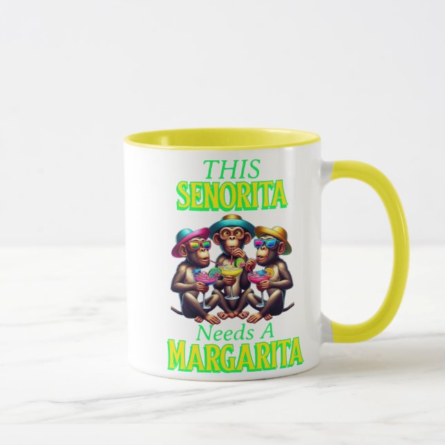 Funky Monkeys Senorita braucht eine Margarita Tasse (Rechts)