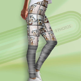 Funky Motion und 9 Foto Collage - können Farbe bea Leggings