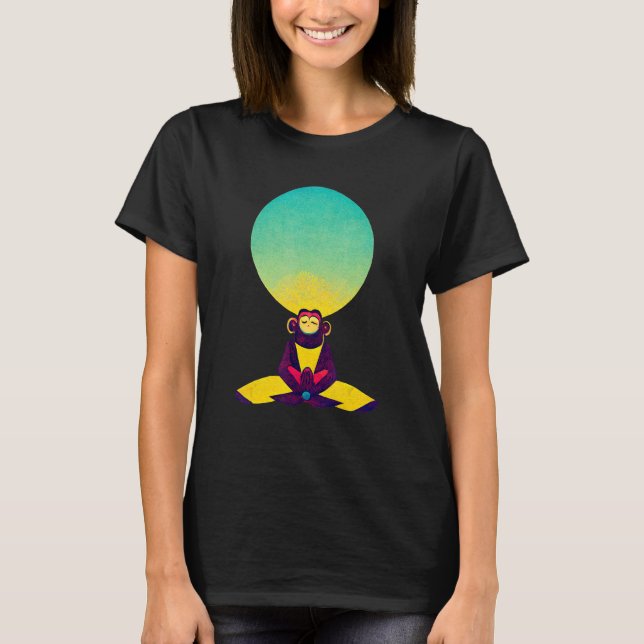 Funky Munky Dzogchen Clear Light Monkey T-Shirt (Vorderseite)