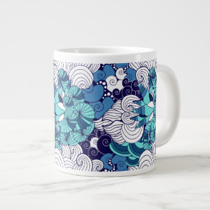 Funky-Muschelmuster Jumbo-Tasse
