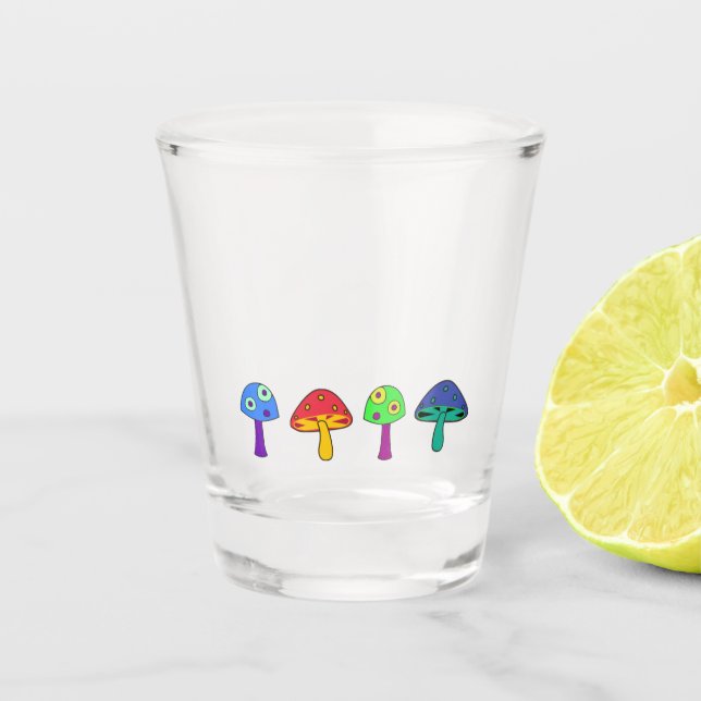 Funky Mushroom Shot glass Schnapsglas (Vorderseite)