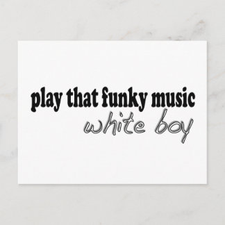 Funky Music White Boy Postkarte