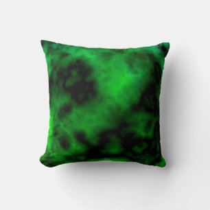 Funky Neon Green Emerald Halloween Abstrakt Kissen
